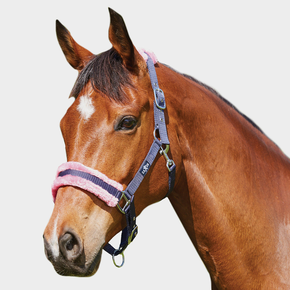 Element Fleece Headcollar Navy/Pink