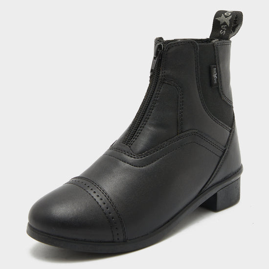 Childs Syntovia Zip Paddock Boots Black