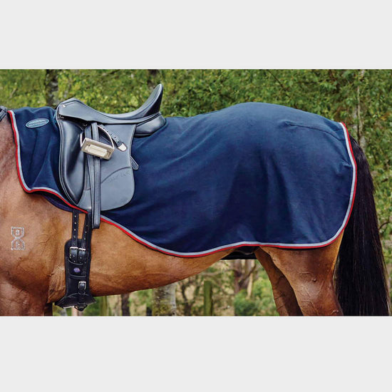 Fleece Exercise Sheet Navy/Red/White