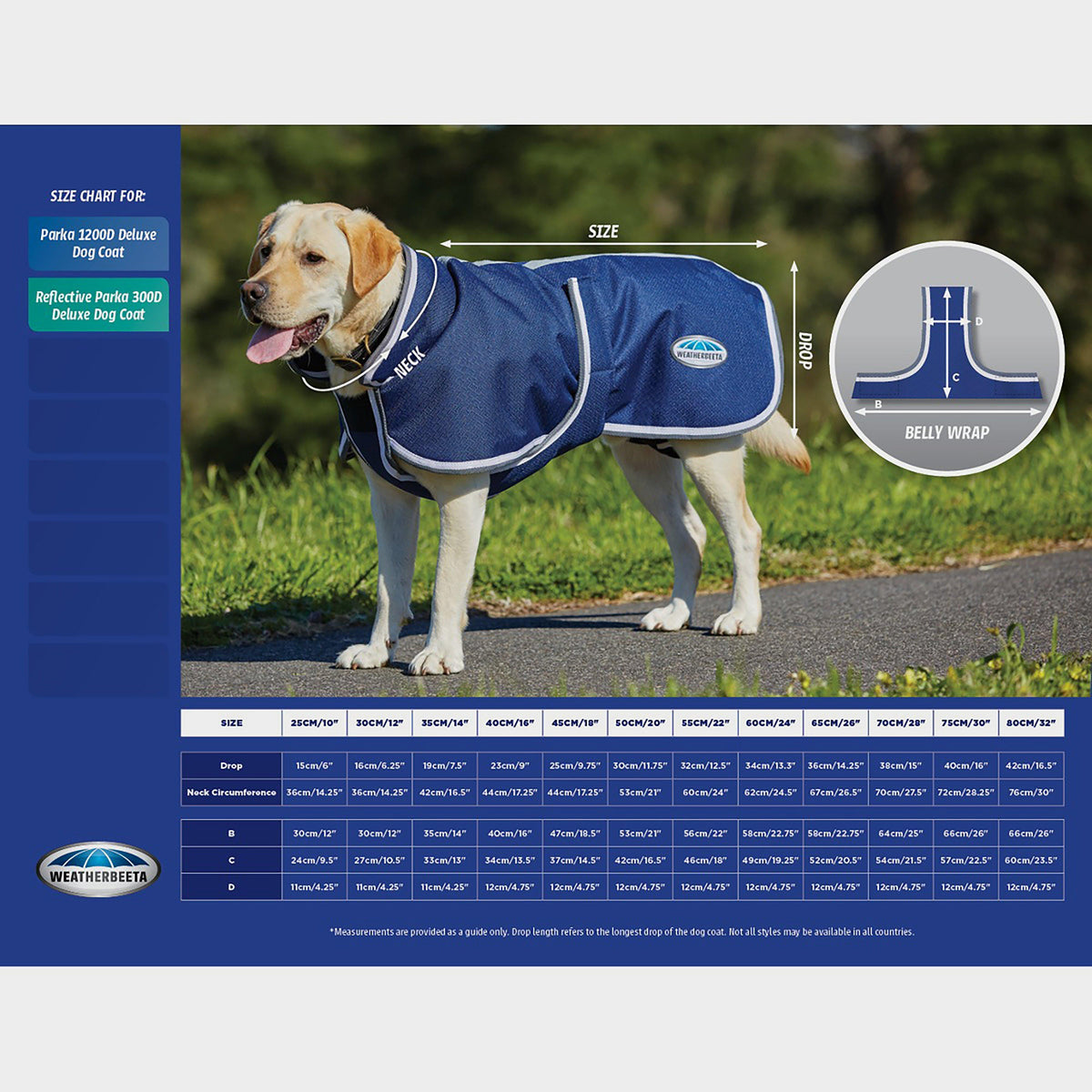 Parka 1200D Deluxe Dog Rug Navy/Red/White