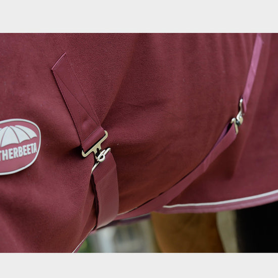 Sherpa Fleece Standard Neck Cooler Maroon/White