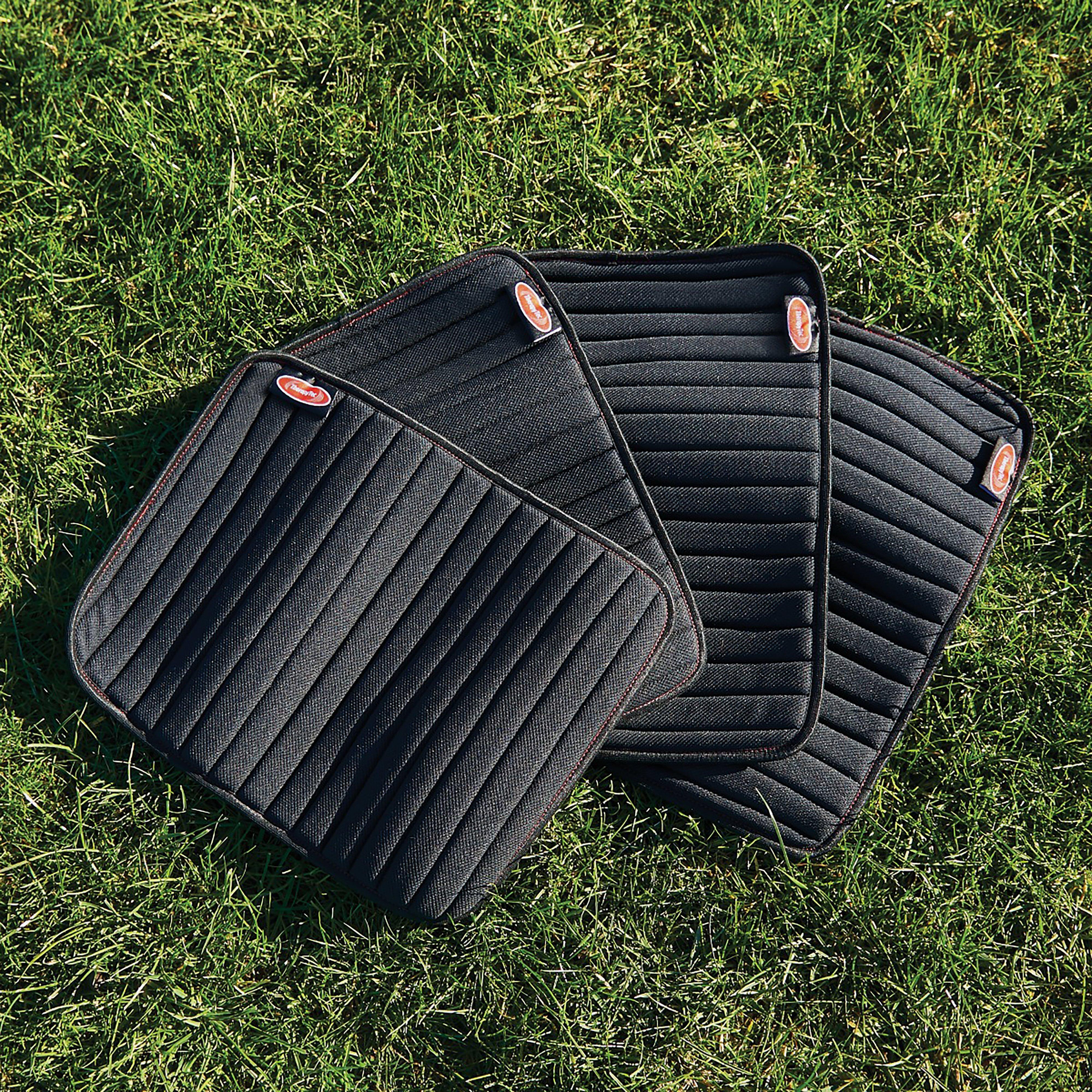 Therapy-Tec Channel Quilt Leg Pads 4 Pack Black/Red