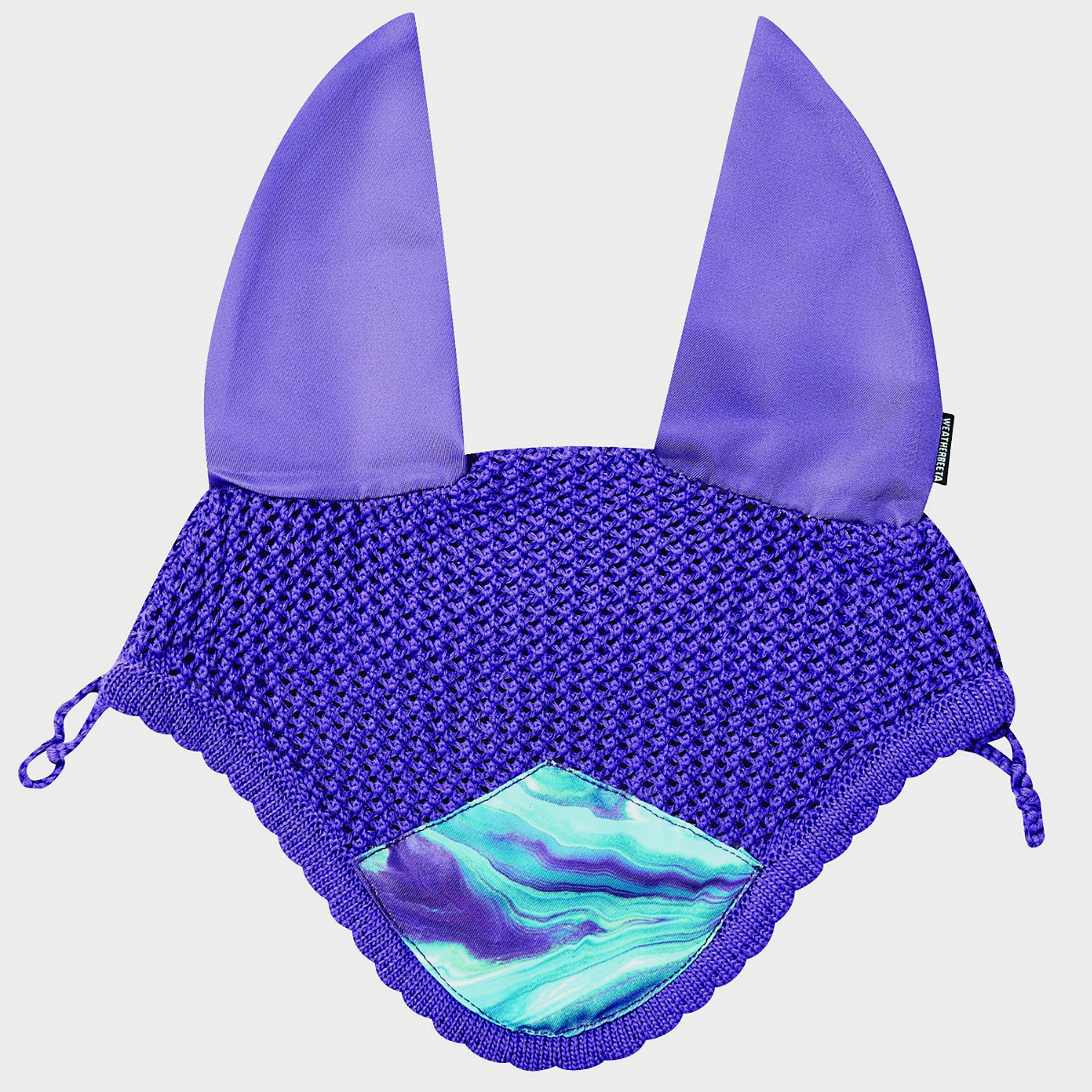 Prime Marble Ear Veil Purple Swirl Marble Print