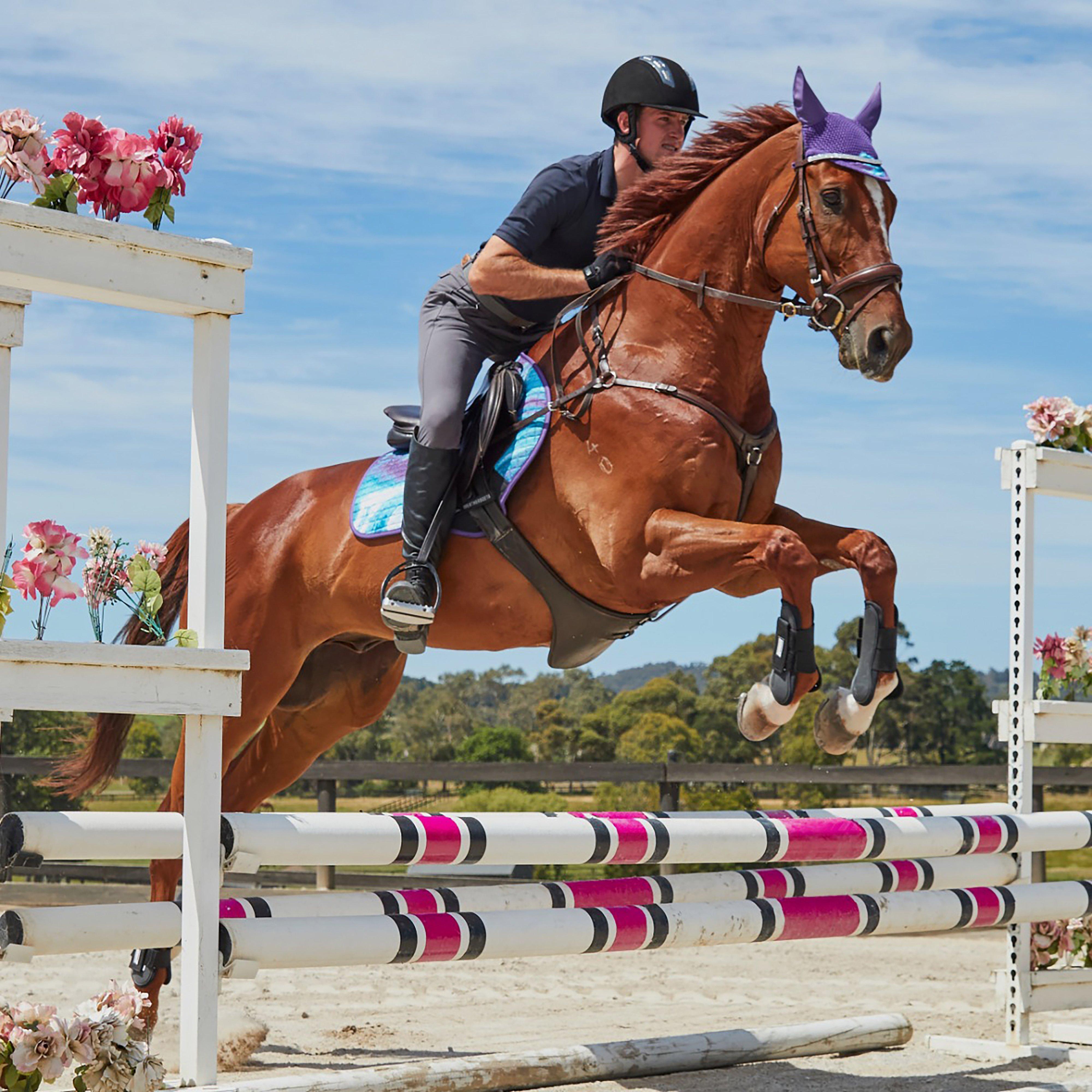 Prime Marble Ear Veil Purple Swirl Marble Print