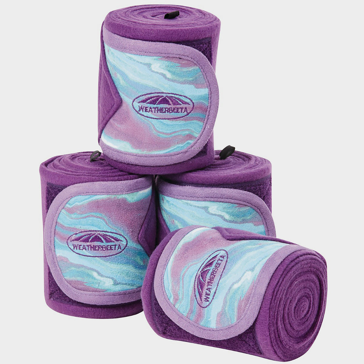Marble Fleece Bandages Purple Swirl Marble Print