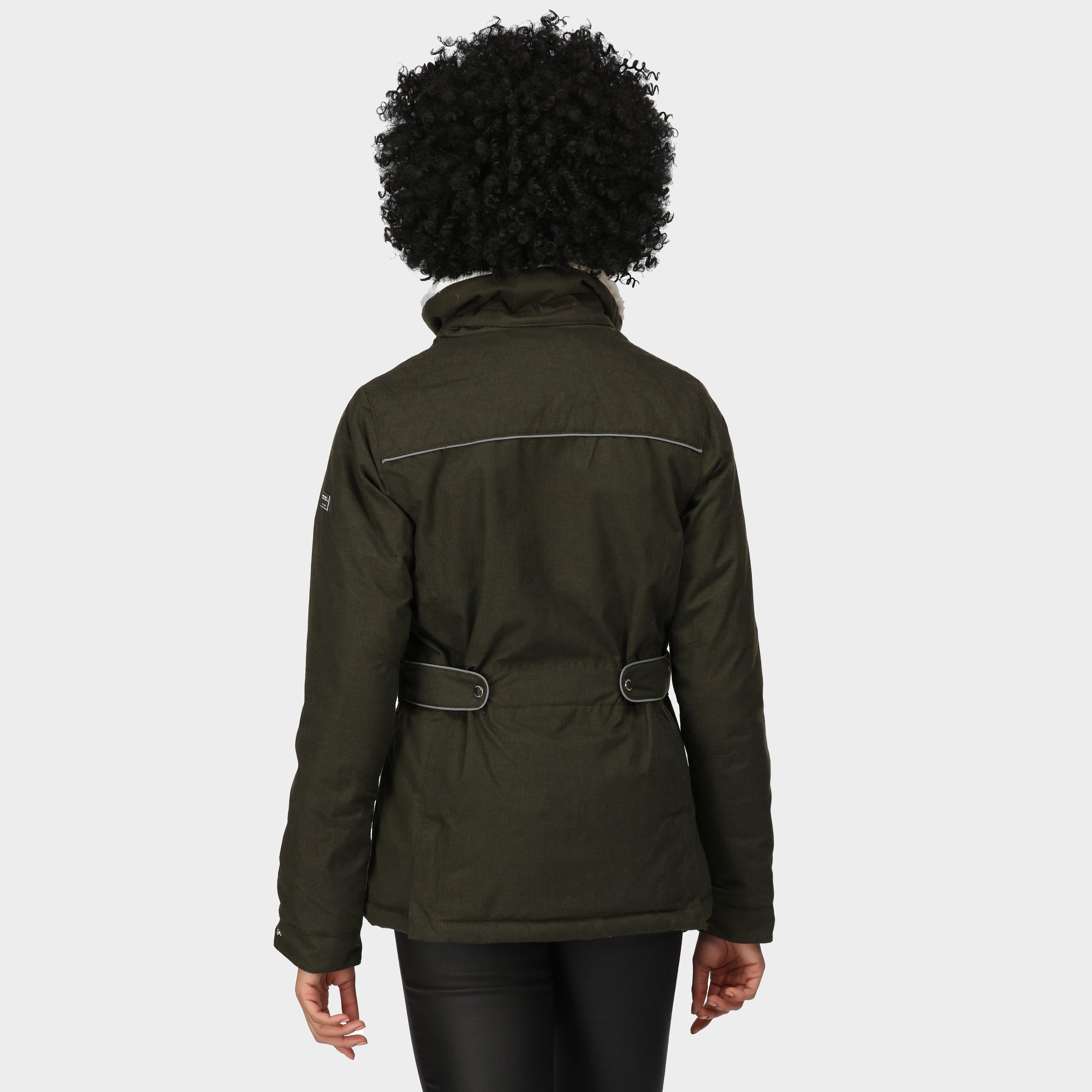 Womens Linnette Waterproof Insulated Jacket Khaki