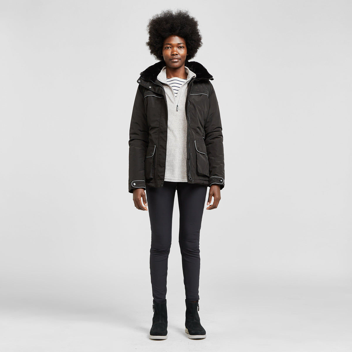 Womens Linnette Waterproof Insulated Jacket Black