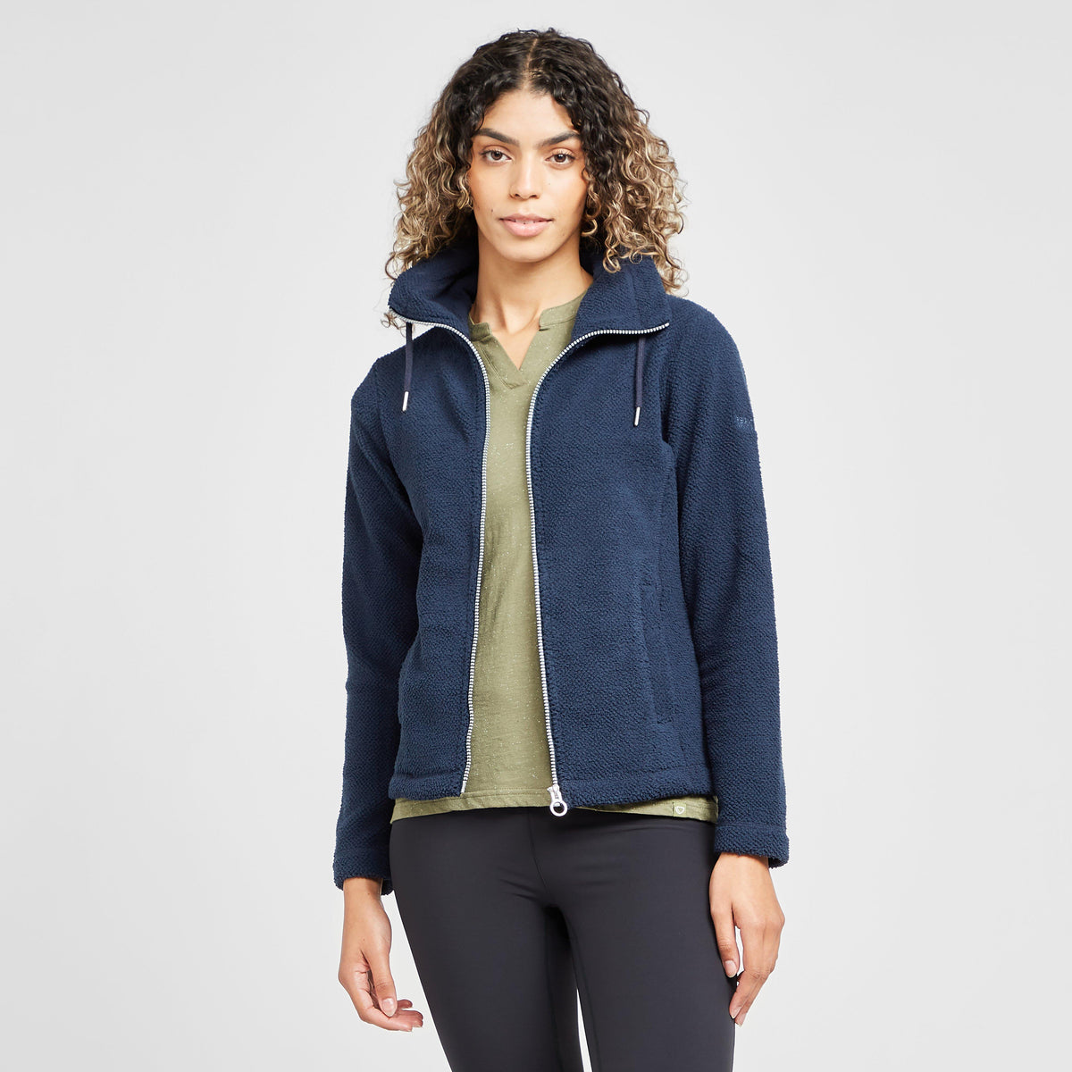 Womens Zabelle Fleece Navy Fluffy