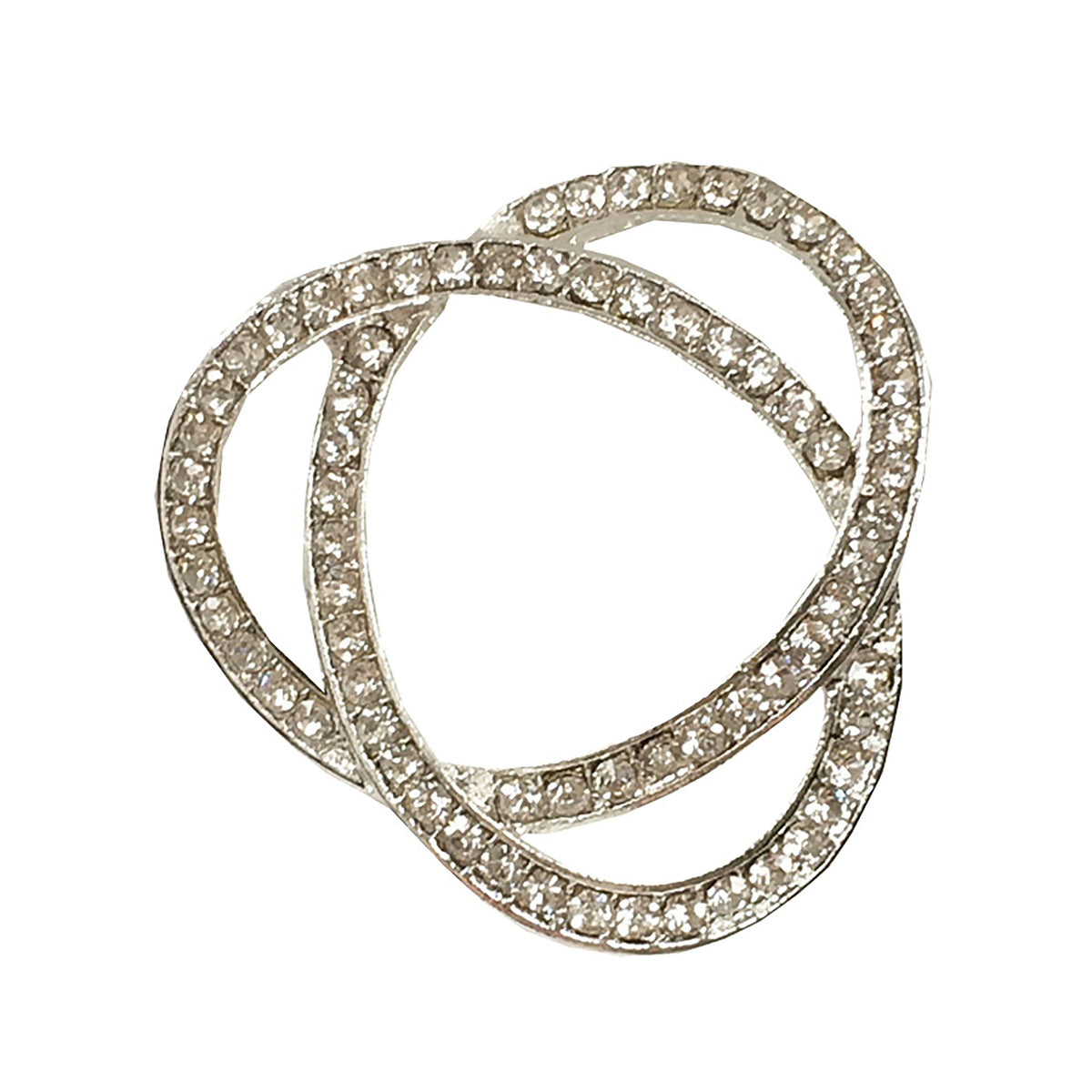 Infinity Crystal Stock Pin Clear