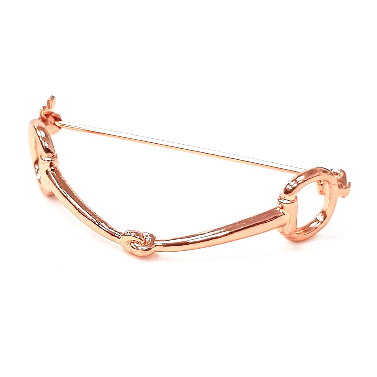 Snaffle Stock Pin Rose Gold
