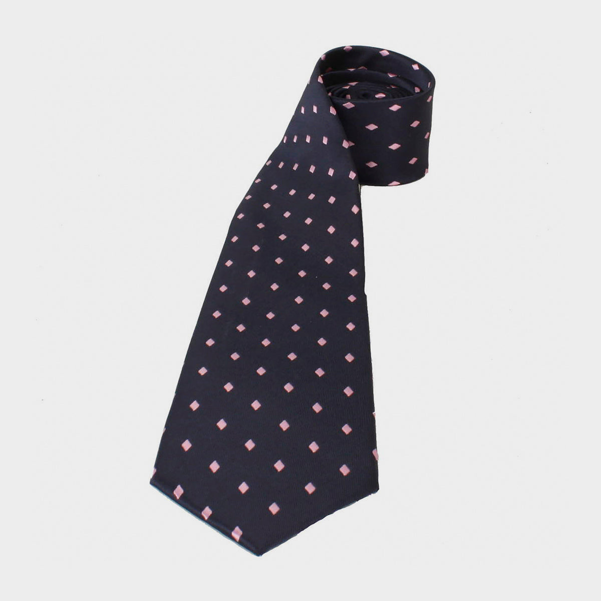 Childs Diamond Show Tie Navy/Pink