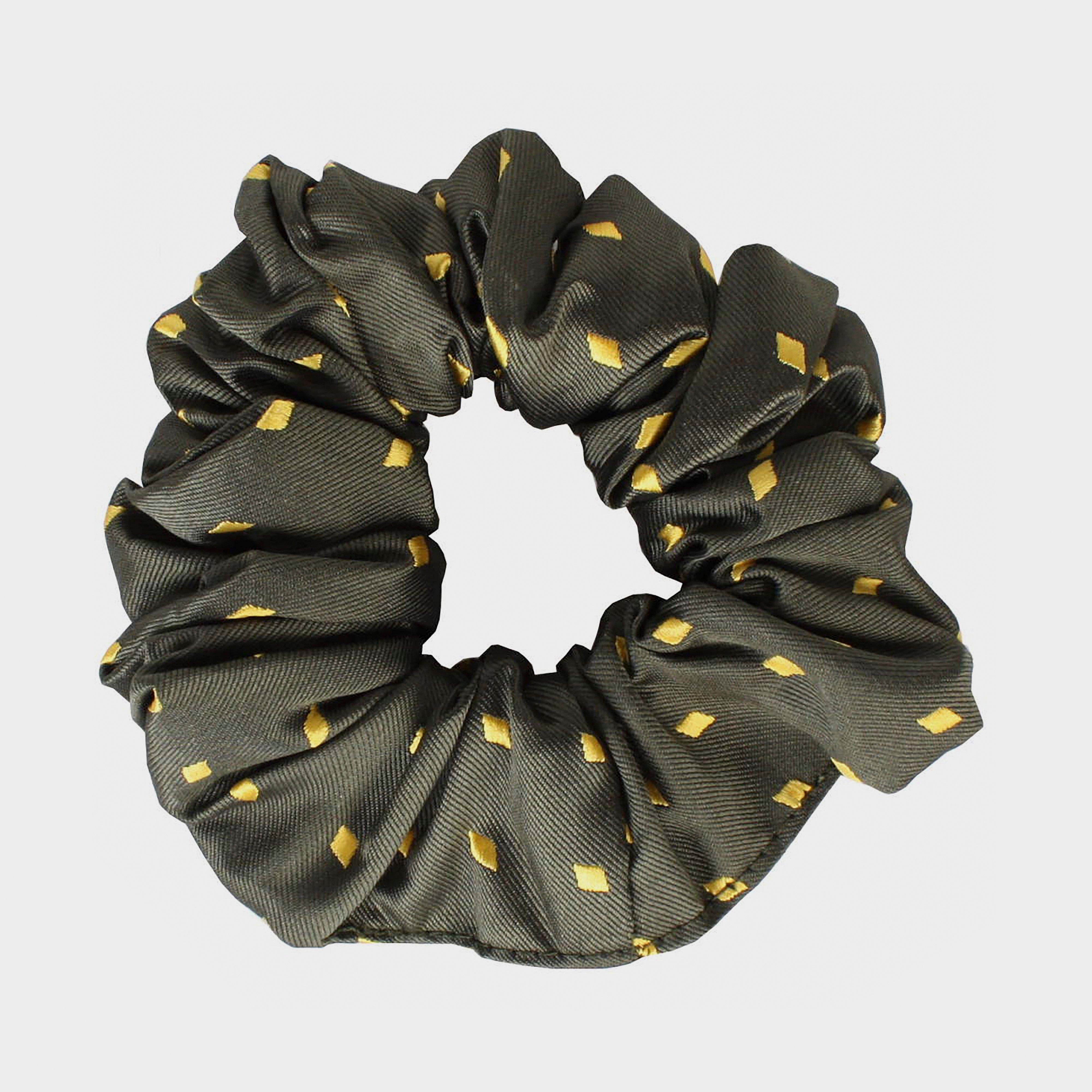 Diamond Show Scrunchie Forest Green/Gold