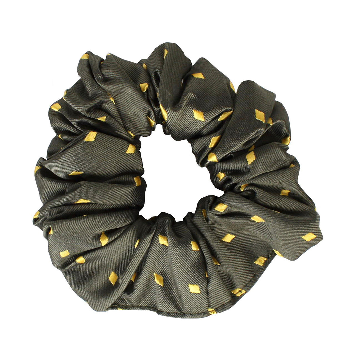 Diamond Show Scrunchie Forest Green/Gold