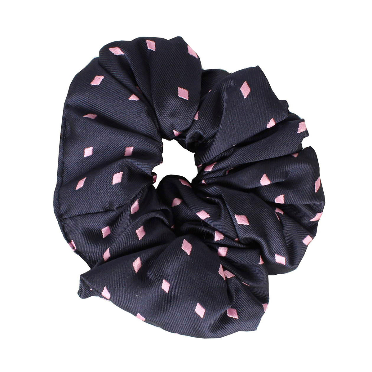 Diamond Show Scrunchie Navy/Pink