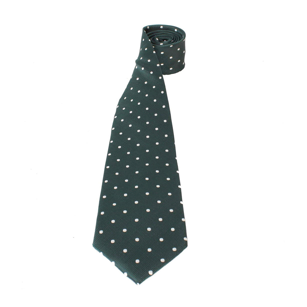 Childs Polka Dot Show Tie Bottle Green/White