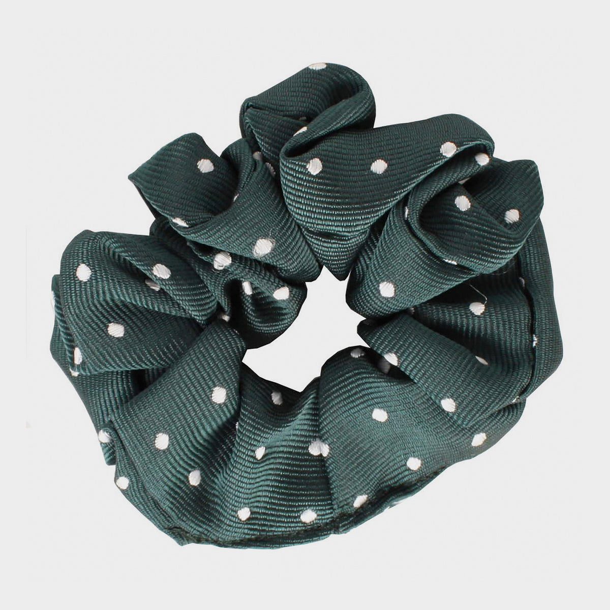 Polka Dot Show Scrunchie Bottle Green/White