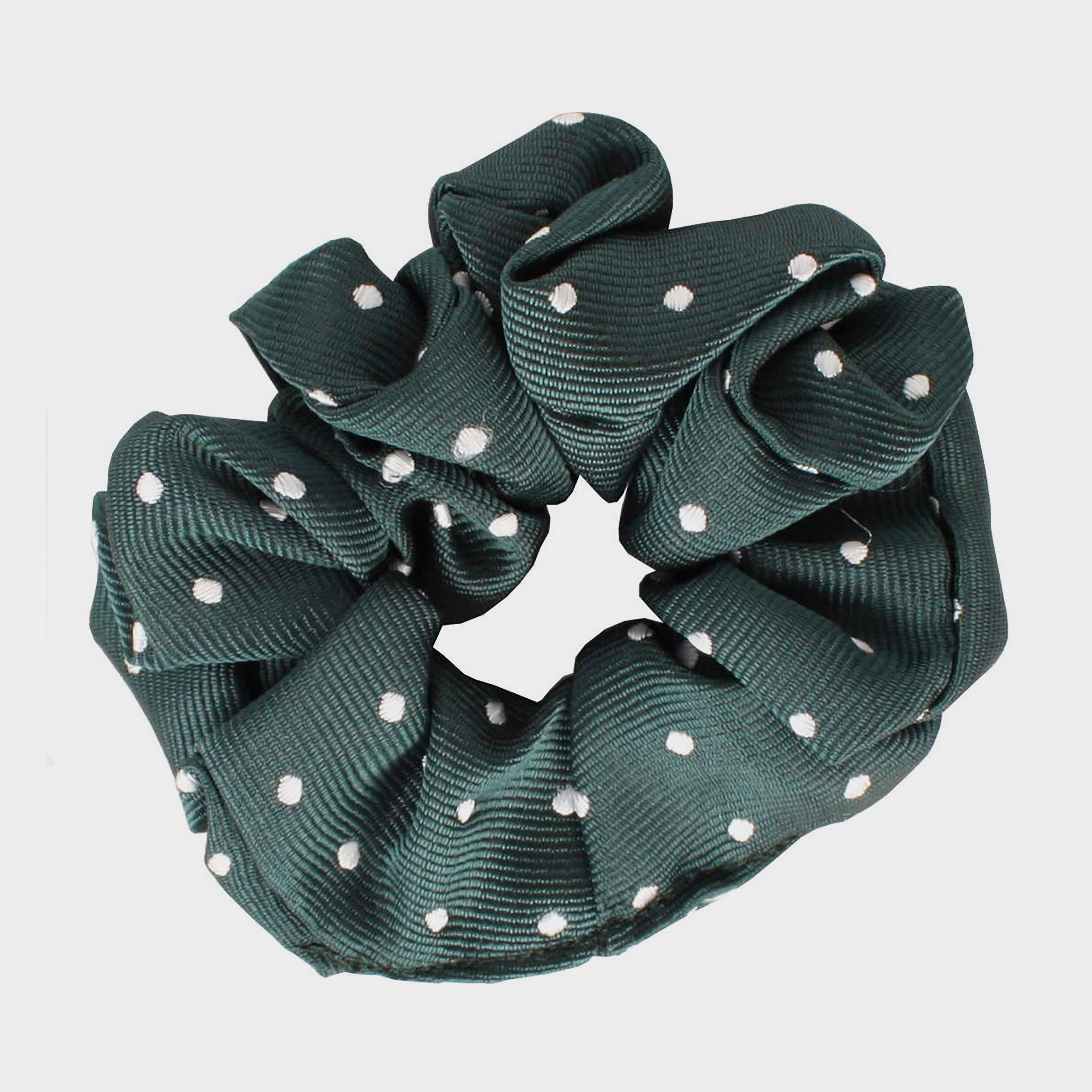 Polka Dot Show Scrunchie Bottle Green/White
