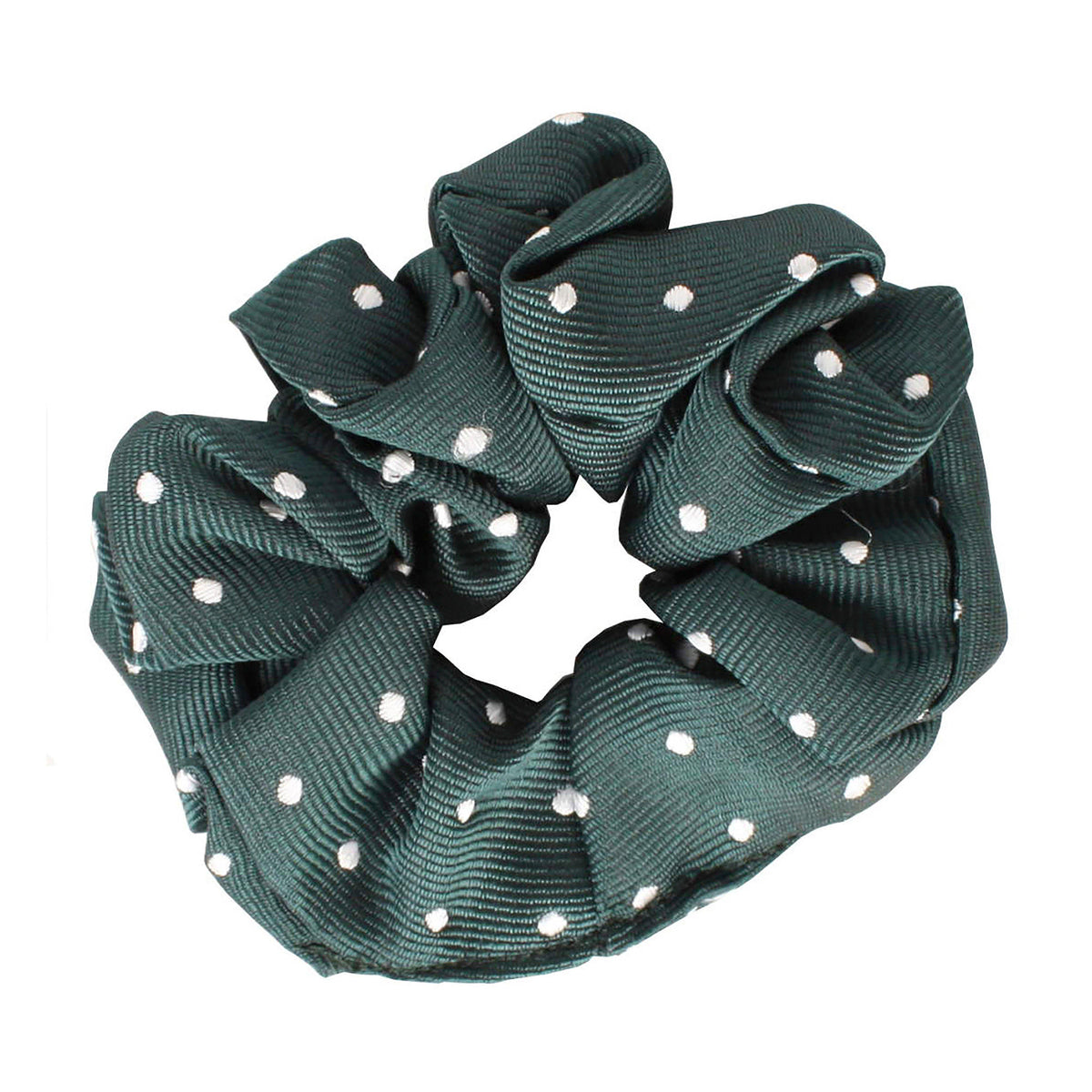 Polka Dot Show Scrunchie Bottle Green/White