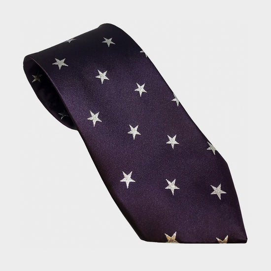 Childs Stars Show Tie Purple/Silver