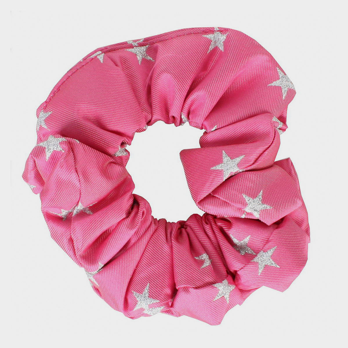 Childs Stars Show Scrunchie Fucshia/Silver