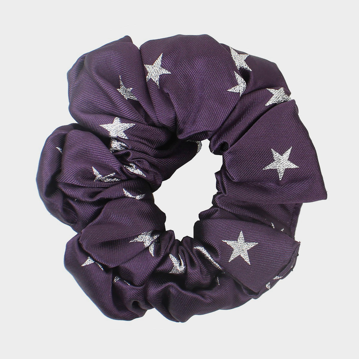 Childs Stars Show Scrunchie Purple/Silver