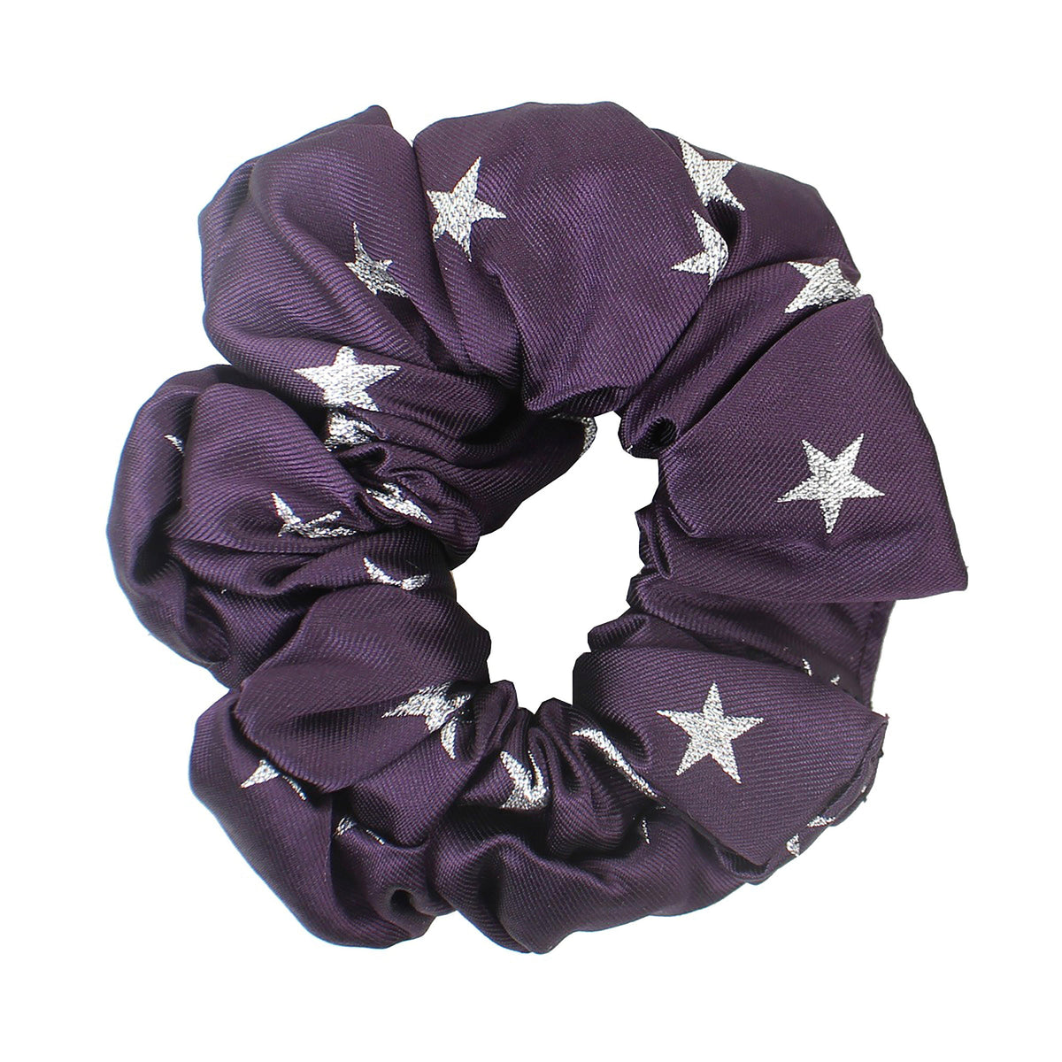 Childs Stars Show Scrunchie Purple/Silver