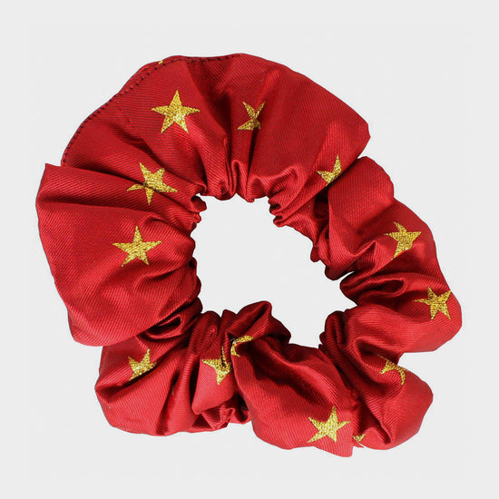 Childs Stars Show Scrunchie Red/Gold