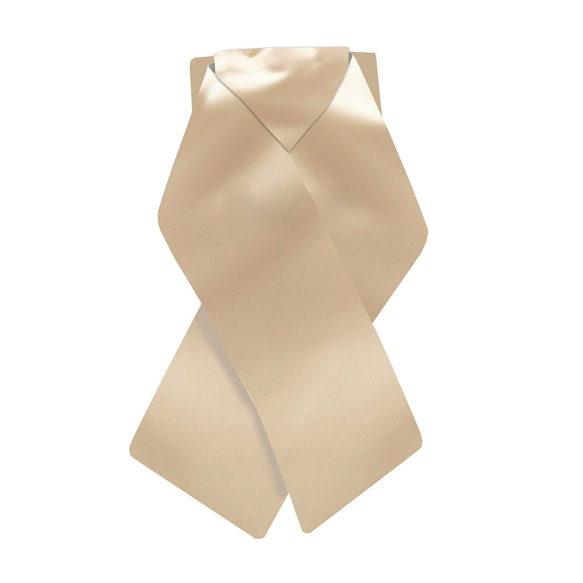 Plain Brocade Tied Stock Cream