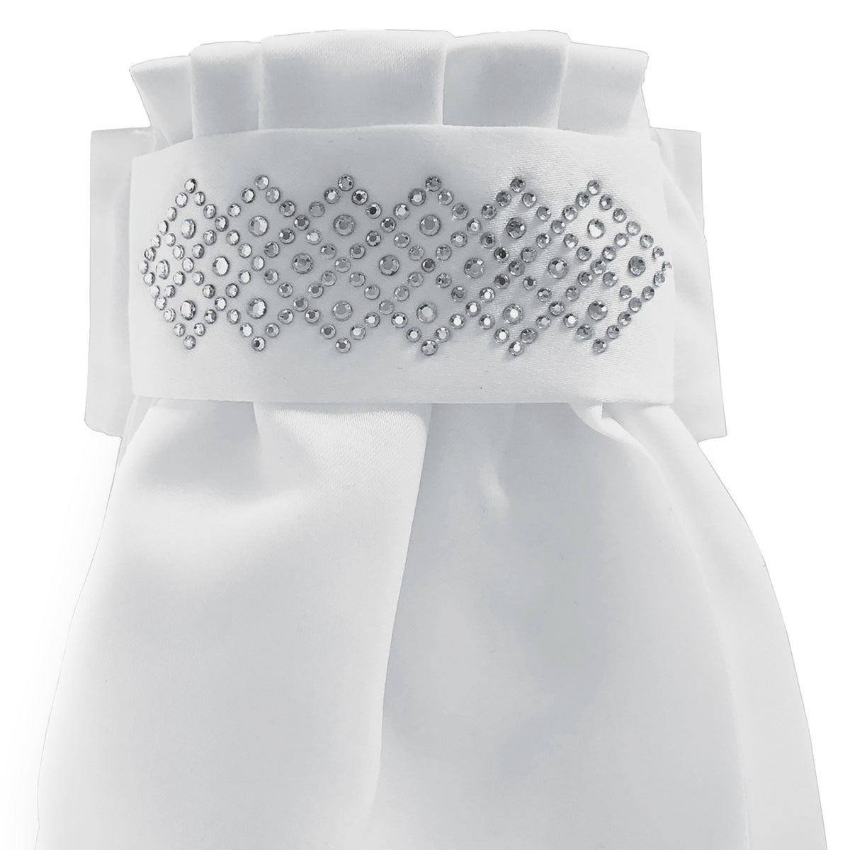 Solitaire Deluxe Tied Stock White