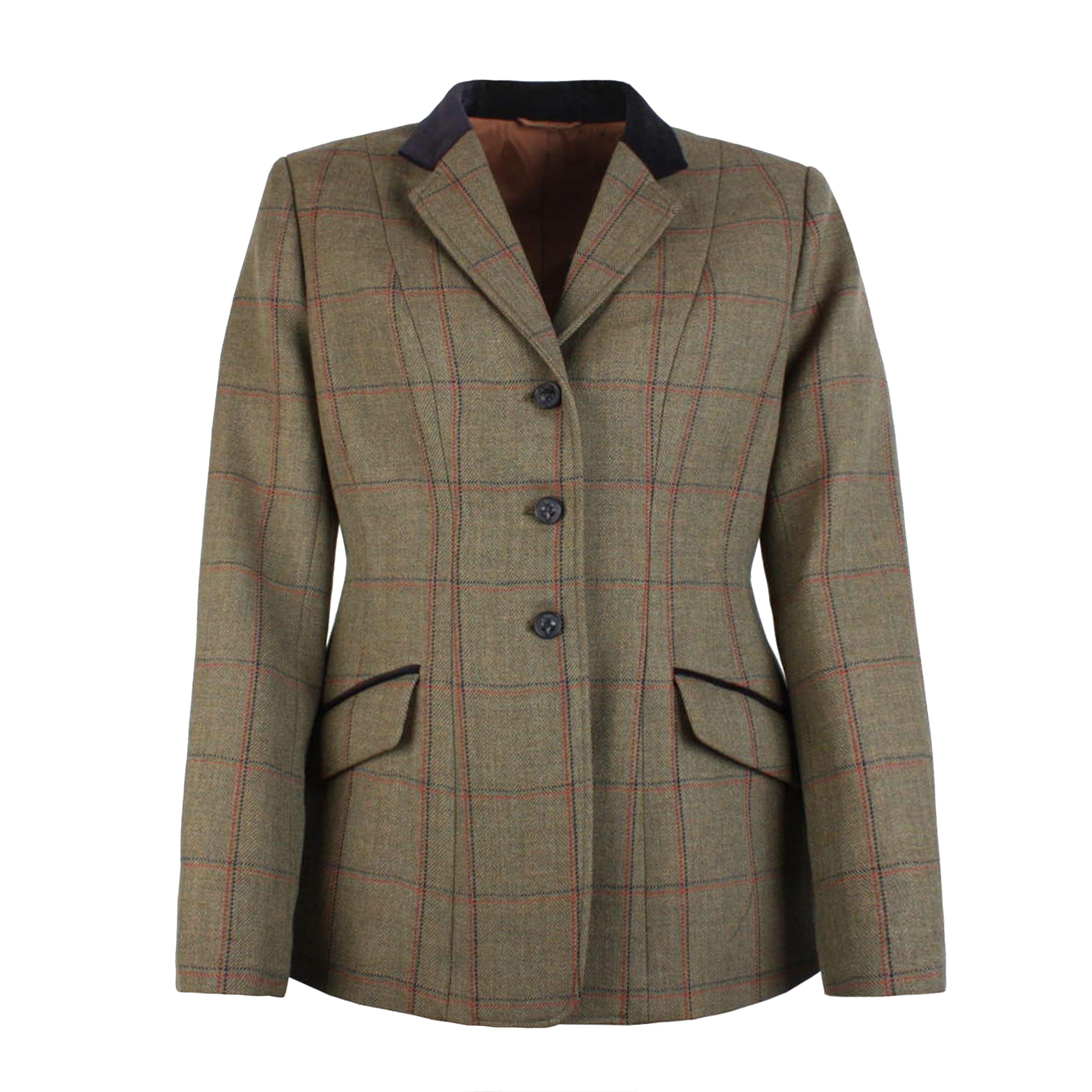 Launton Deluxe Tweed Riding Jacket Green