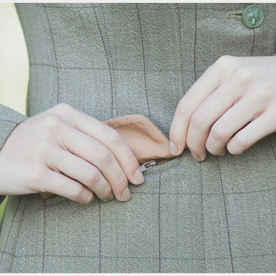 Ladies Foxbury Tweed Riding Jacket Green