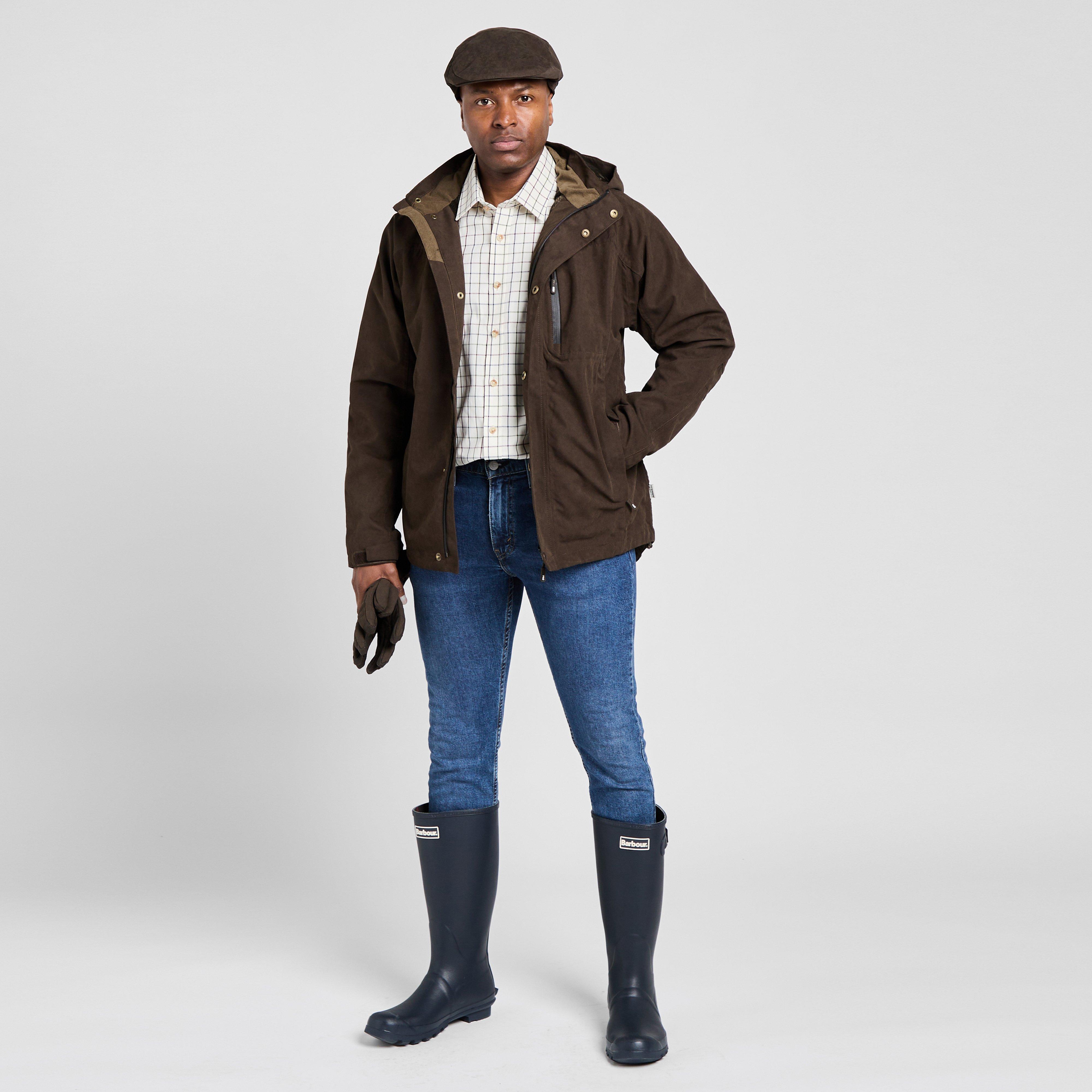 Mens Struther Waterproof Zip Jacket Dark Green