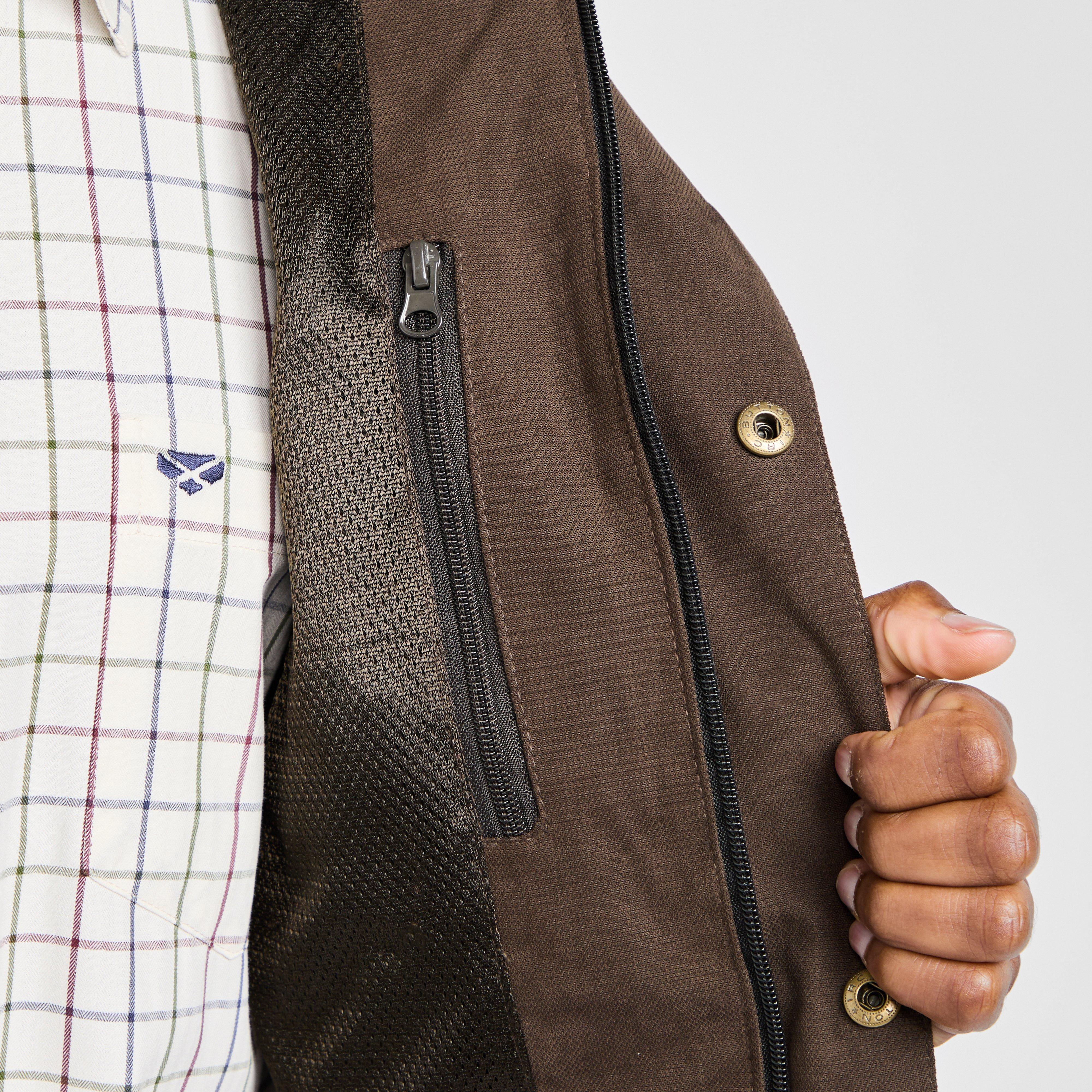 Mens Struther Waterproof Zip Jacket Dark Green