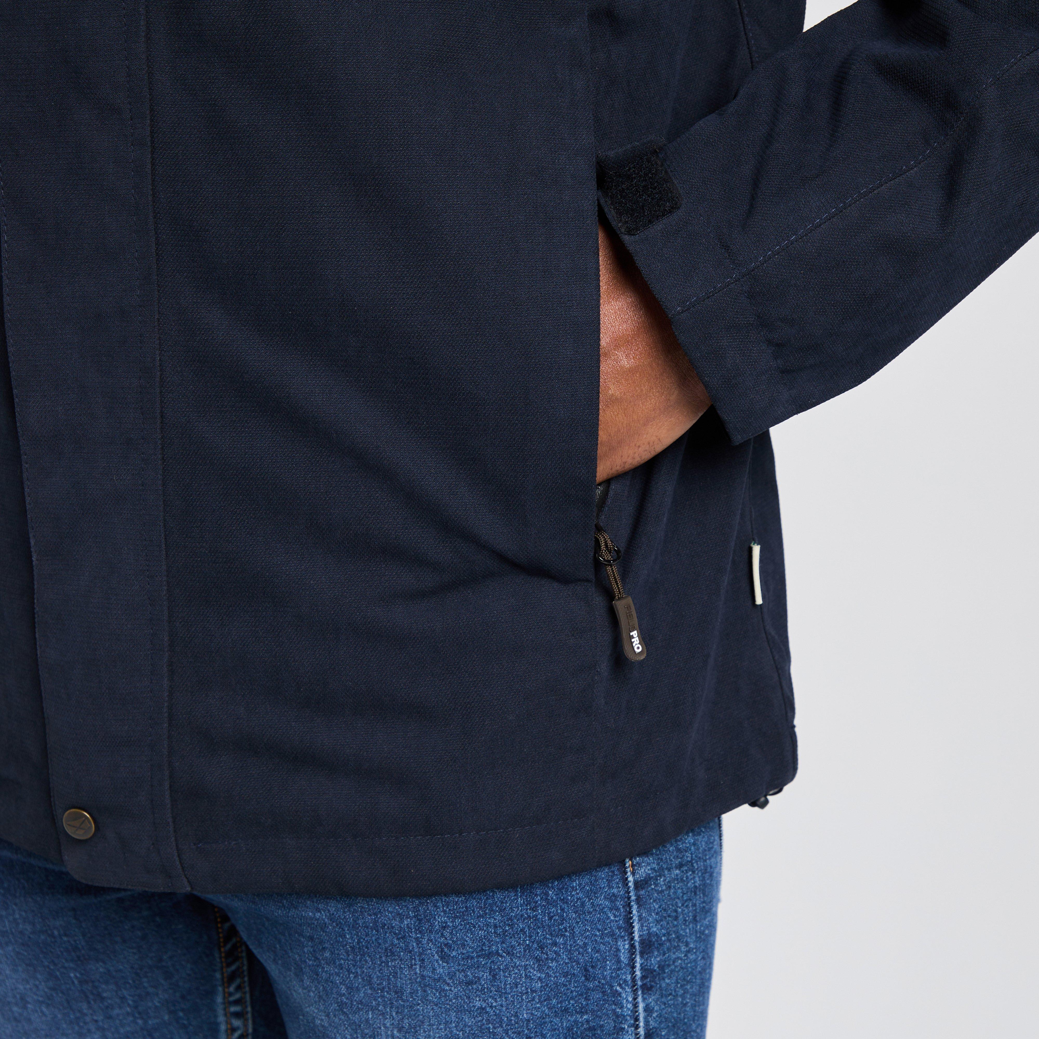 Mens Struther Waterproof Zip Jacket Navy
