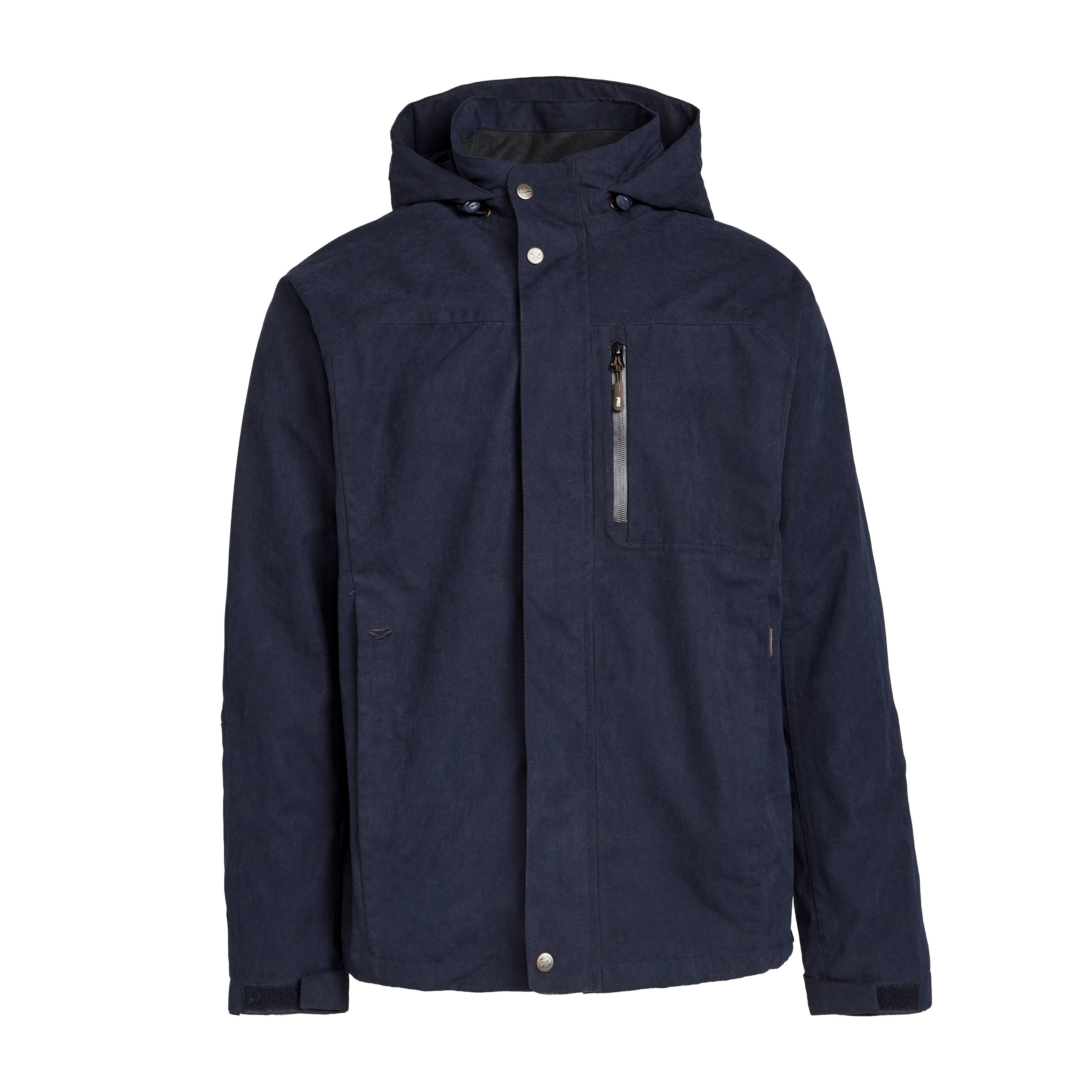 Mens Struther Waterproof Zip Jacket Navy