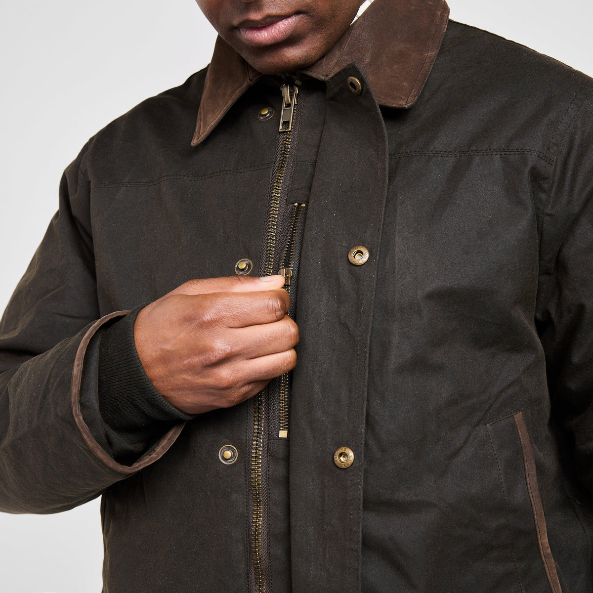 Mens Caledonia Wax Jacket Antique Olive