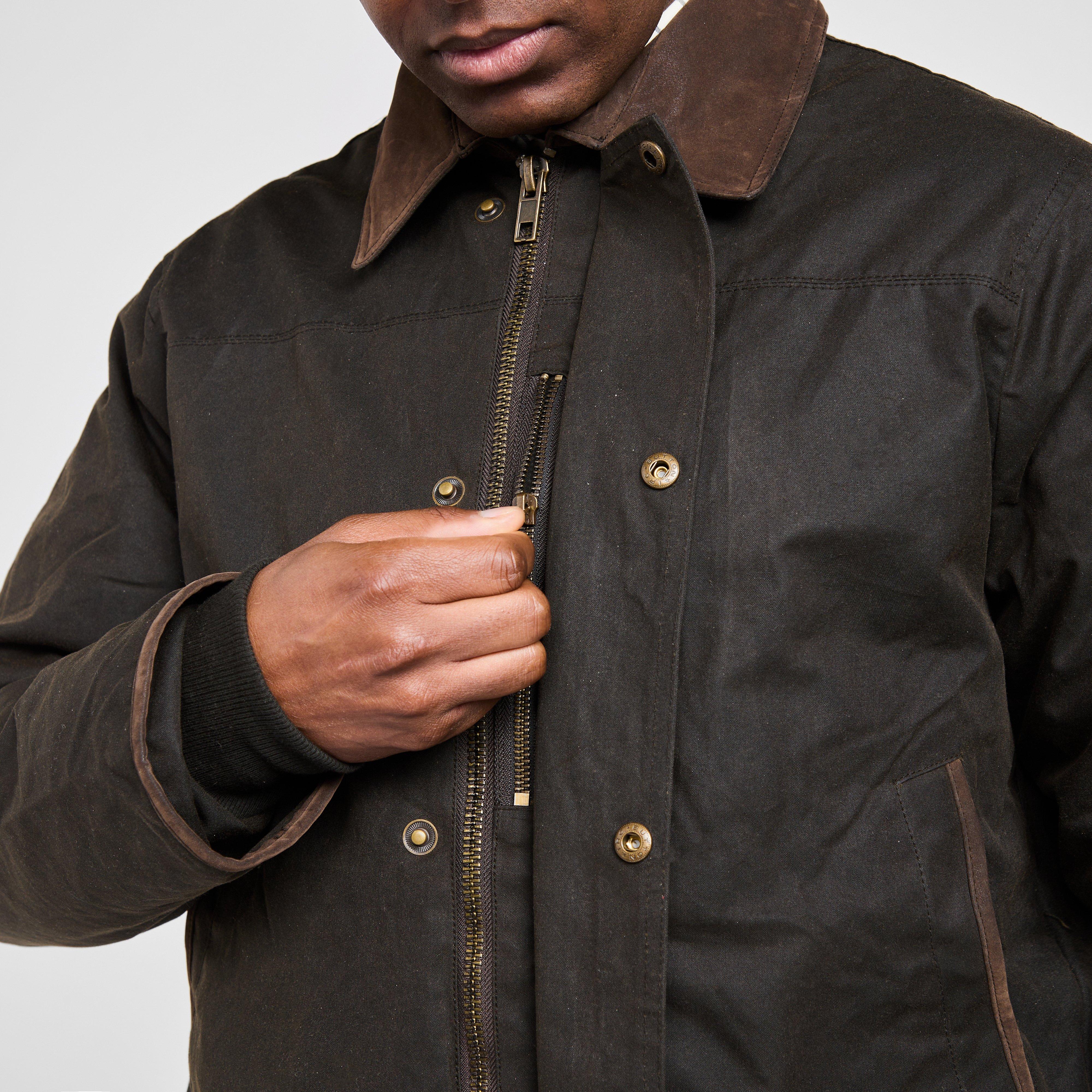 Mens Caledonia Wax Jacket Antique Olive