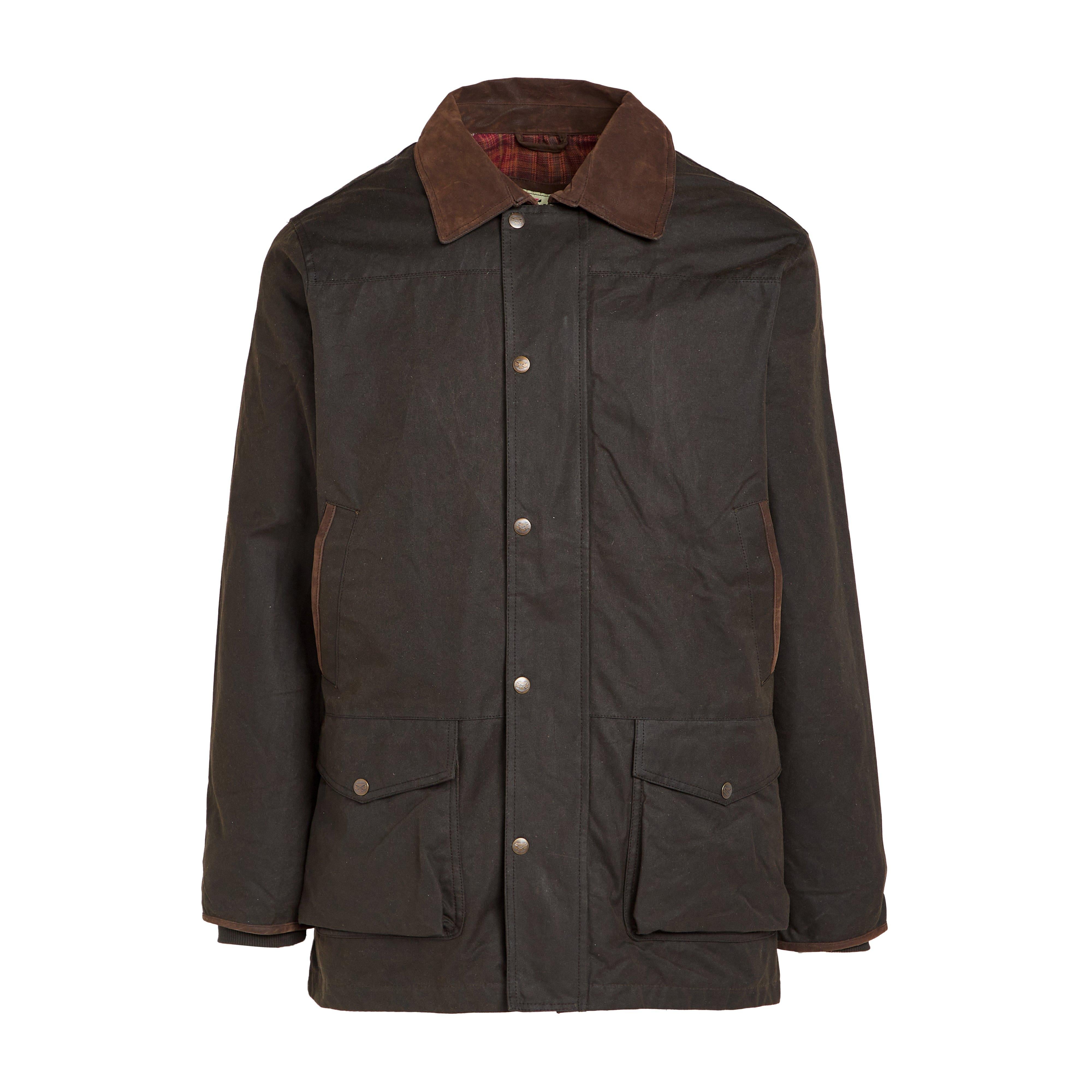 Mens Caledonia Wax Jacket Antique Olive