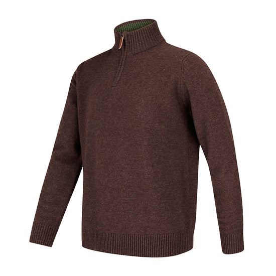 Mens Lothian 1/4 Zip Pullover Redwood