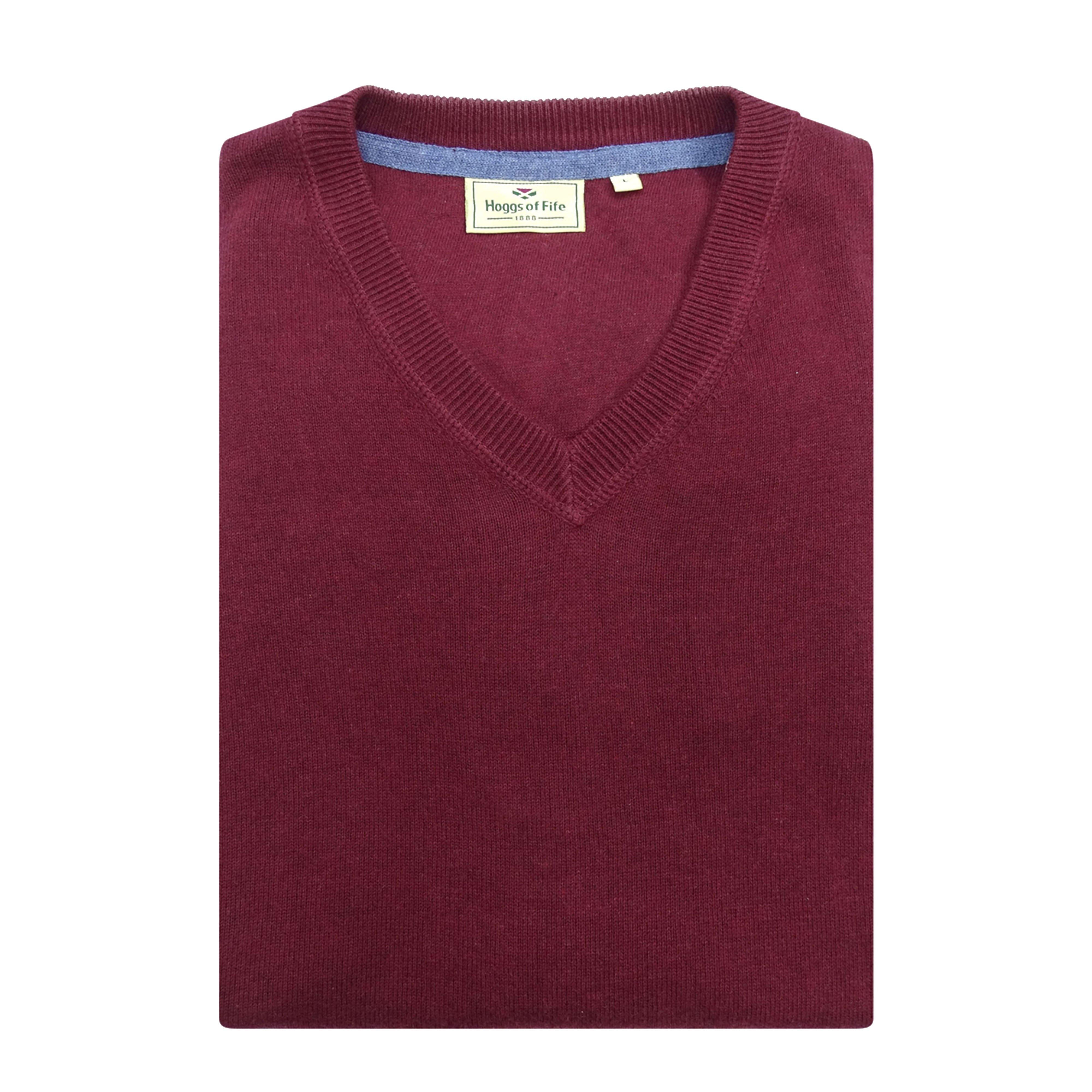 Mens Stirling Long Sleeve Pullover Burgundy
