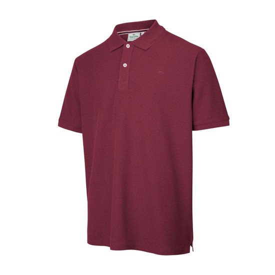 Mens Largs Cotton Polo Shirt Bordeaux