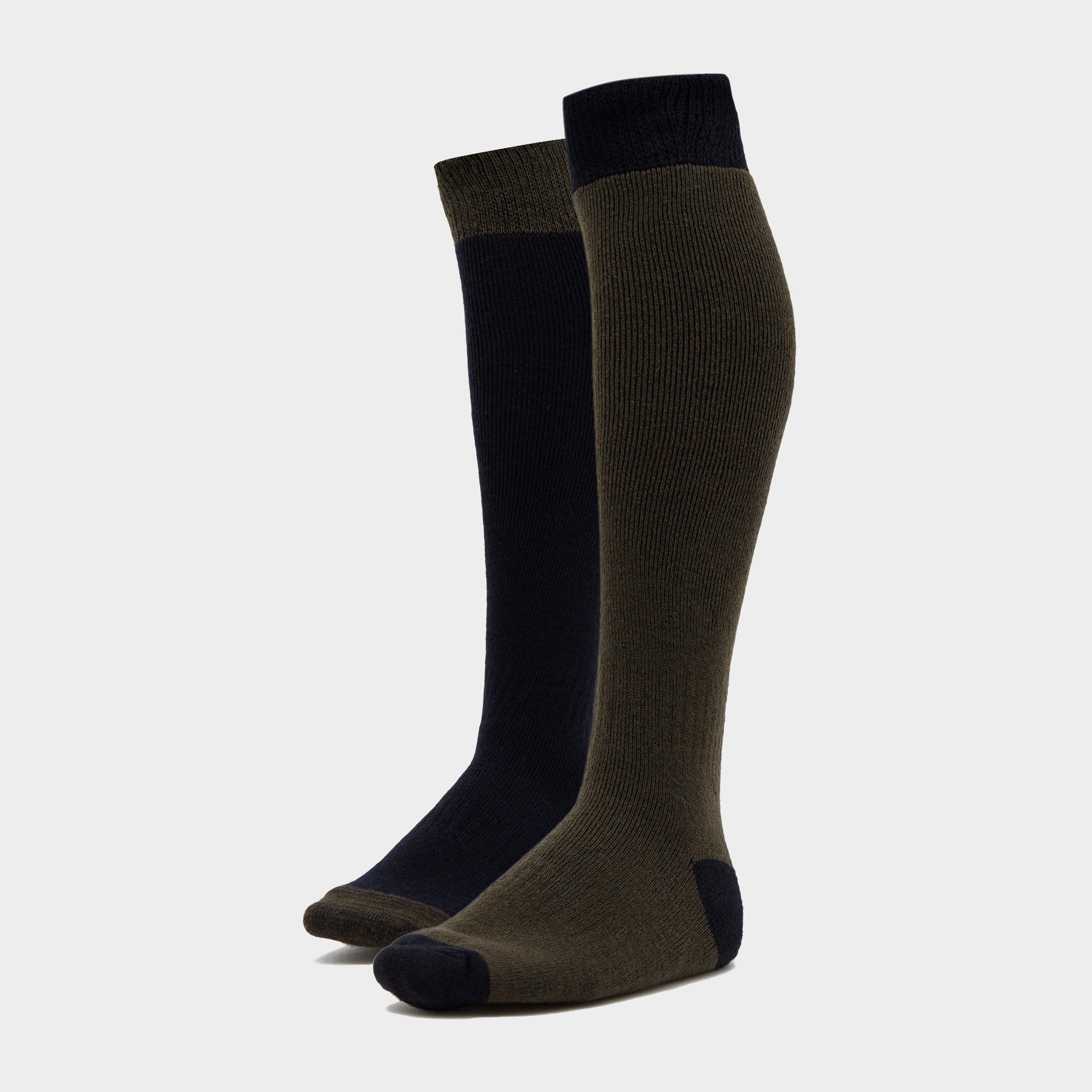 Country Long Socks 2 Pack Dark Green/Dark Navy