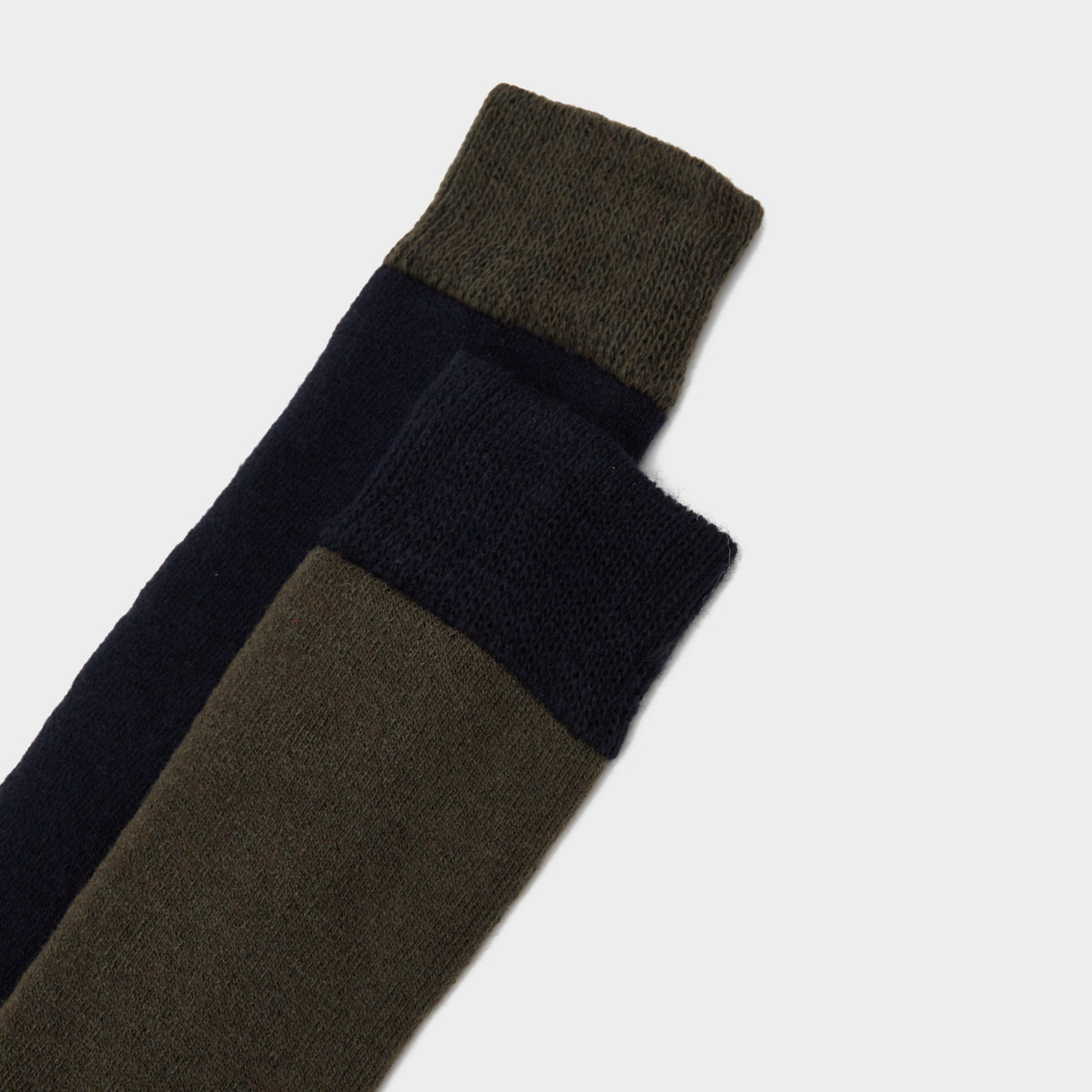 Country Long Socks 2 Pack Dark Green/Dark Navy