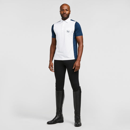 Mens Scott Tech Top White/Navy