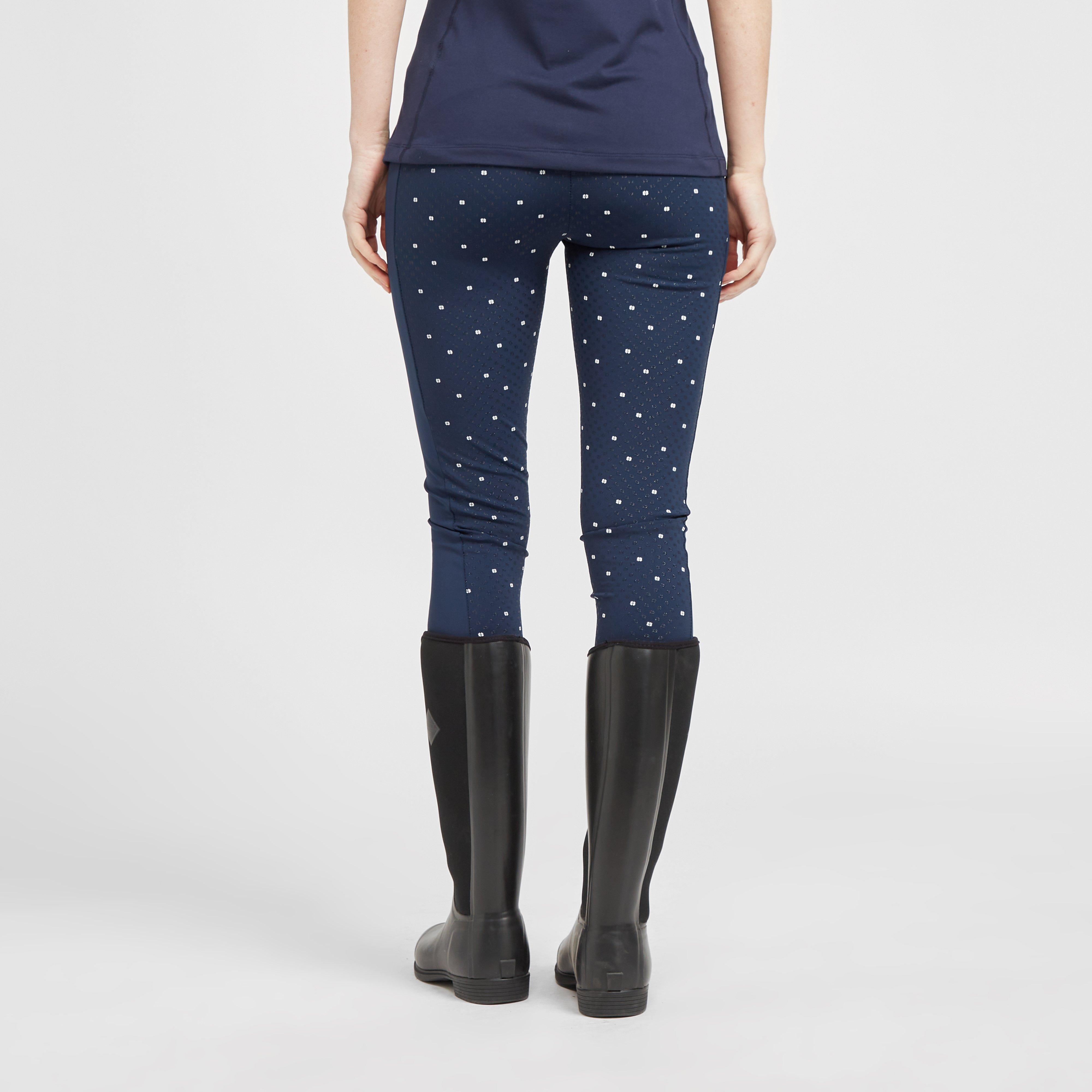 Womens Christmas Riding Tights Navy