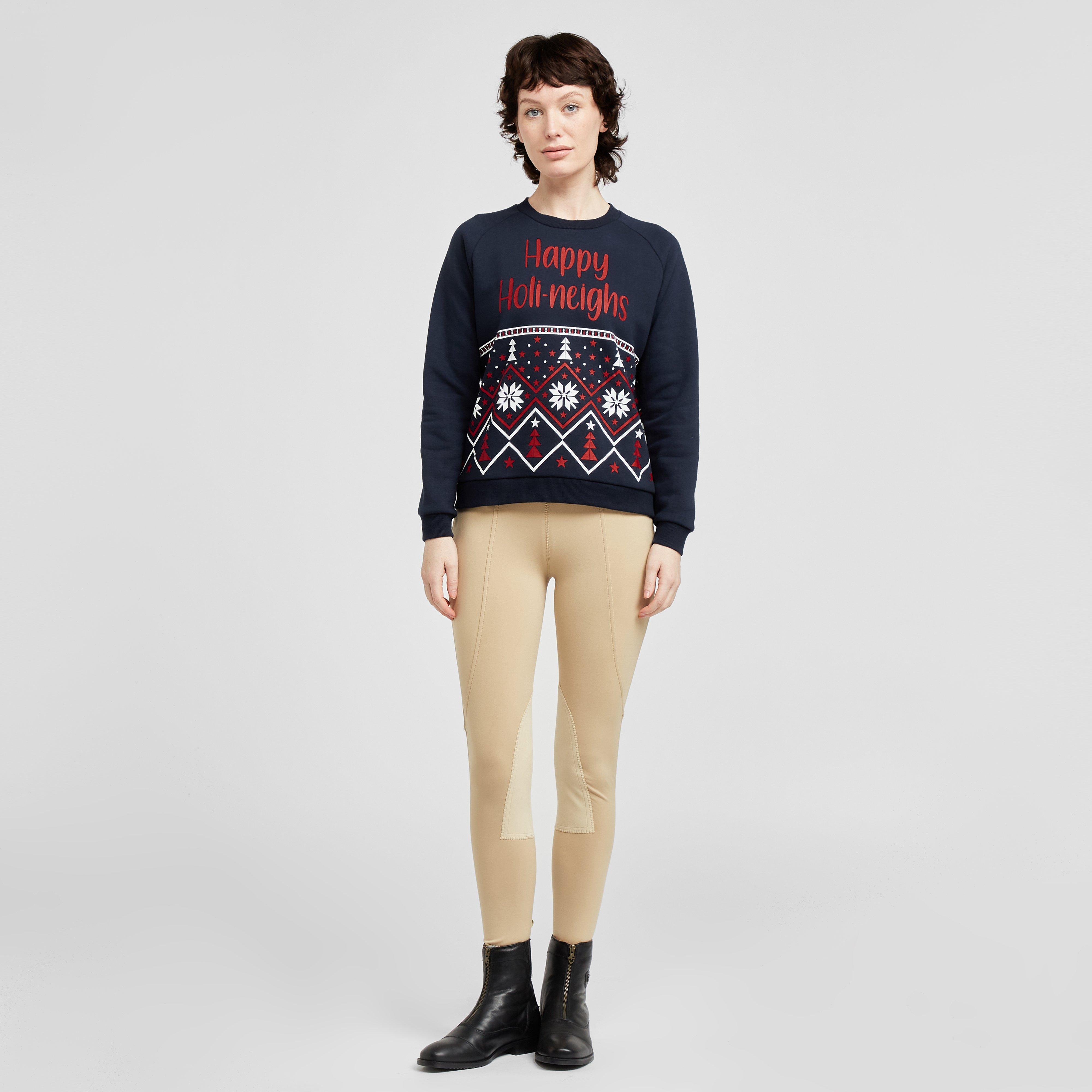 Ladies Christmas Sweatshirt Navy