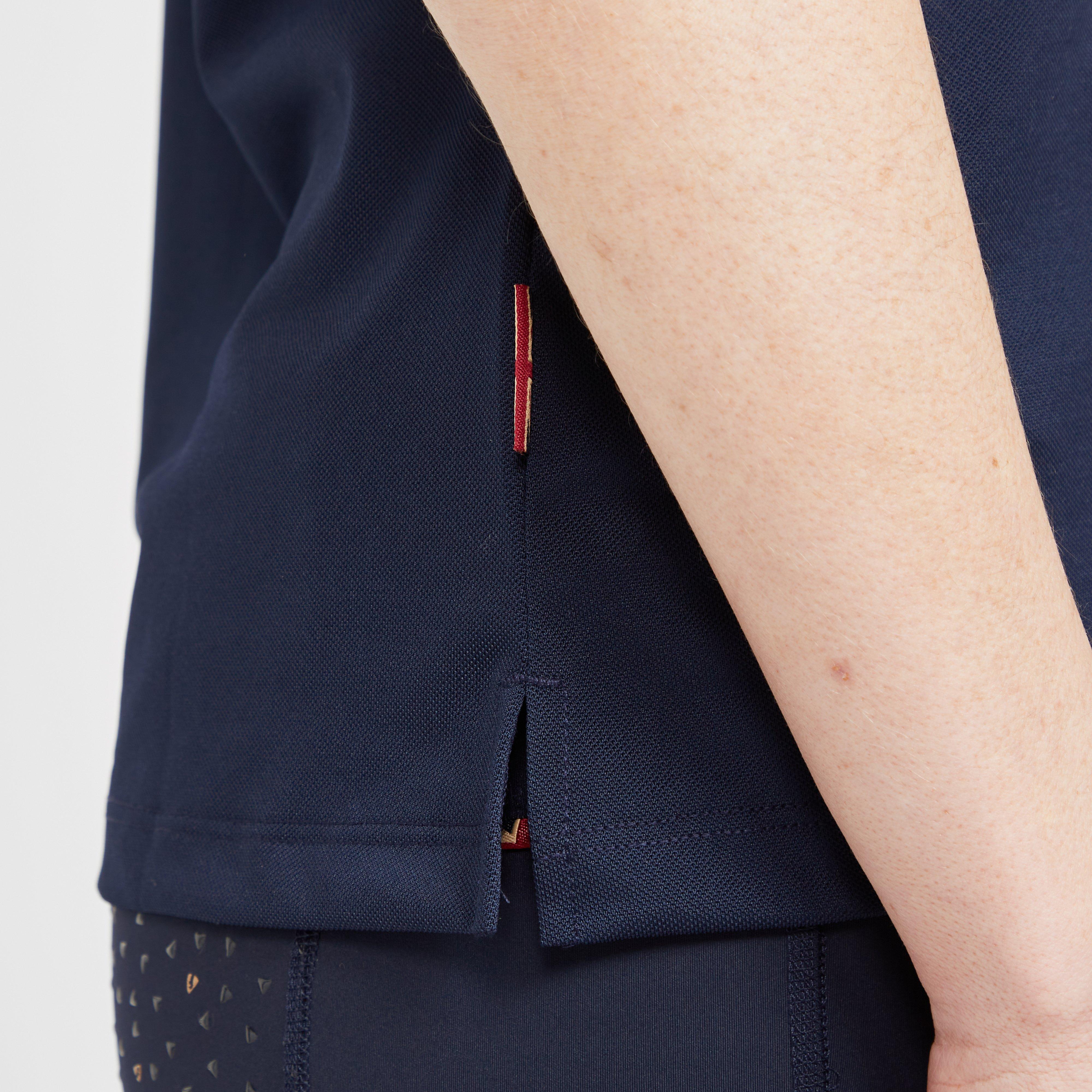 Womens Team Tech Polo Shirt Navy