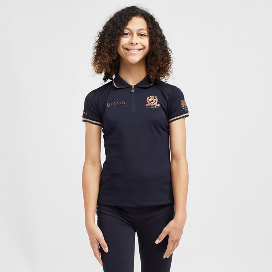 Childs Team Tech Polo Shirt Navy