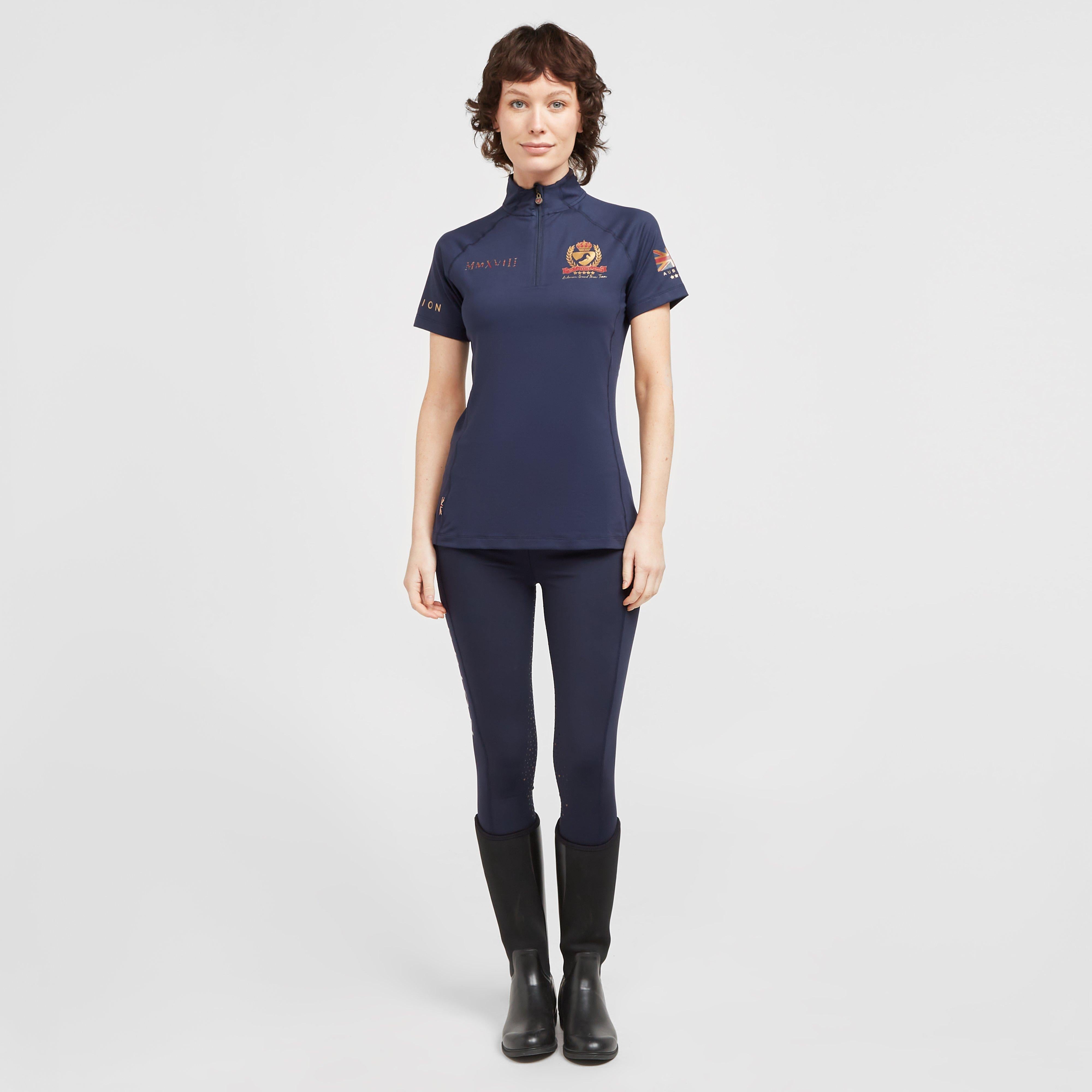 Womens Team Short Sleeve Base Layer Navy