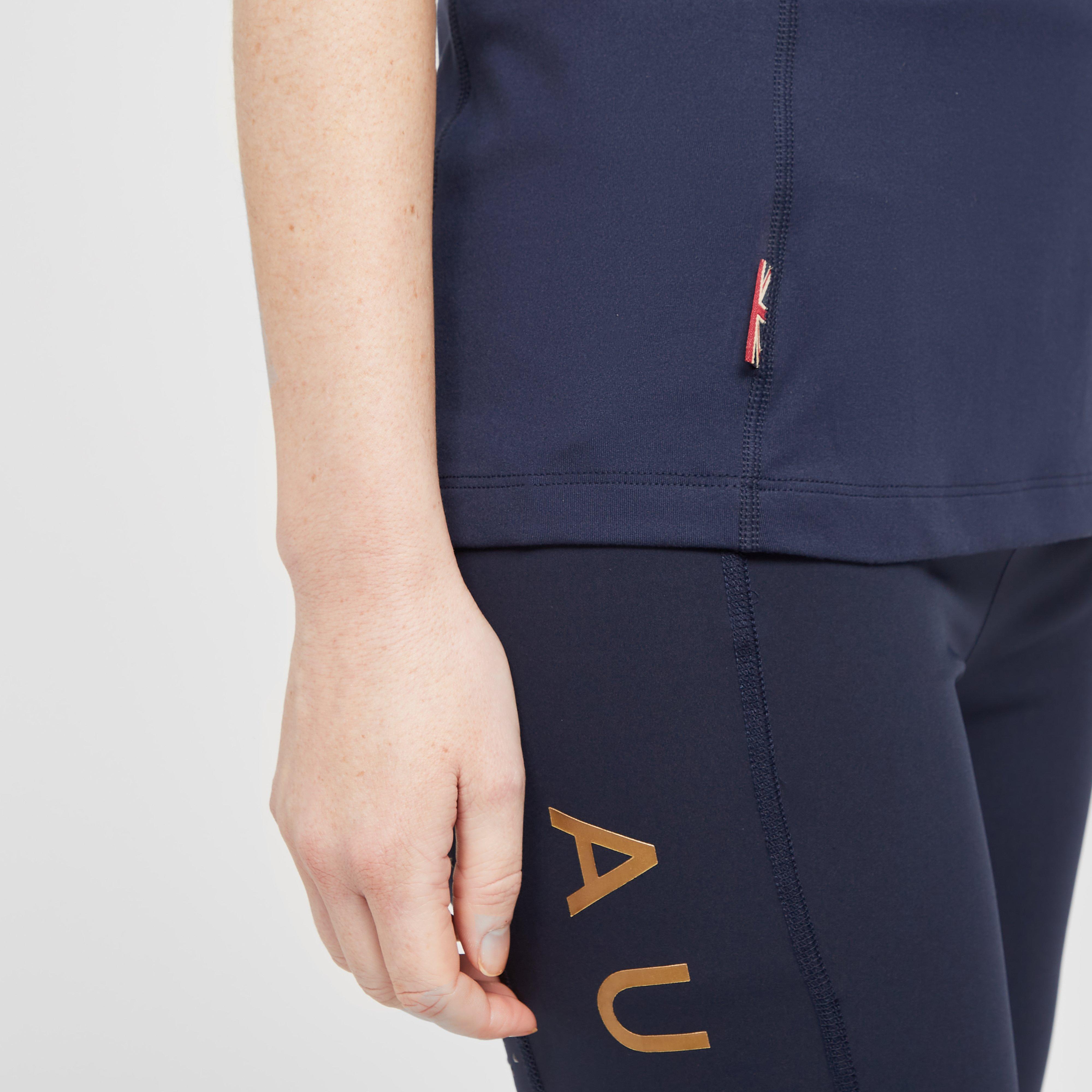 Womens Team Short Sleeve Base Layer Navy